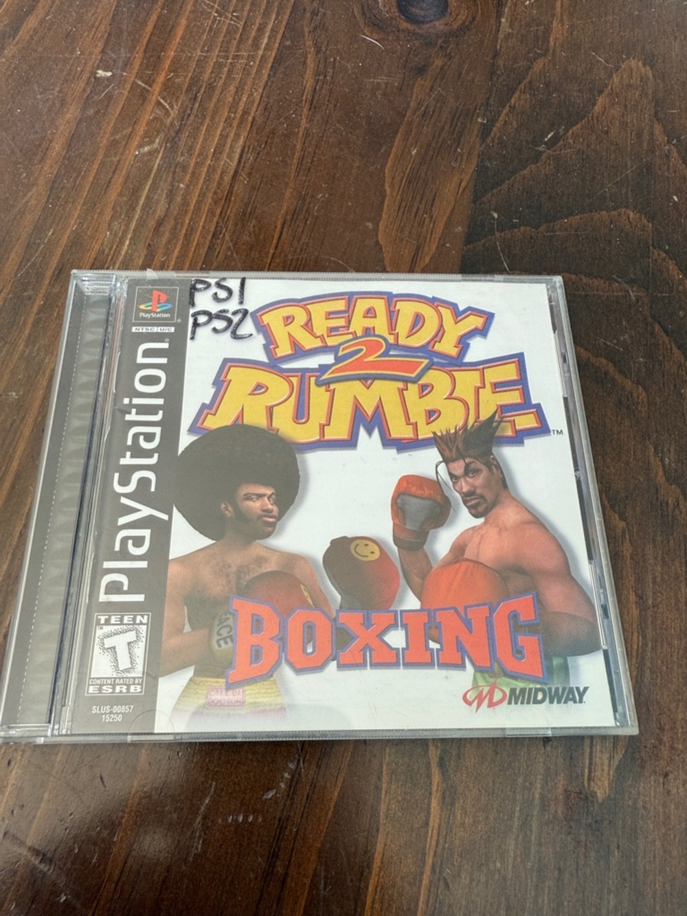 Sony Ready 2 Rumble Boxing PlayStation Case Art - White, Red, Yellow, Blue